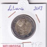 HEUR0356 MONEDA LITUANIA 2 EUROS 2018 (Independencia de Lituania)