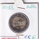 HEUR0360 MONEDA MALTA 2  2018 (Templo de Minajdra)