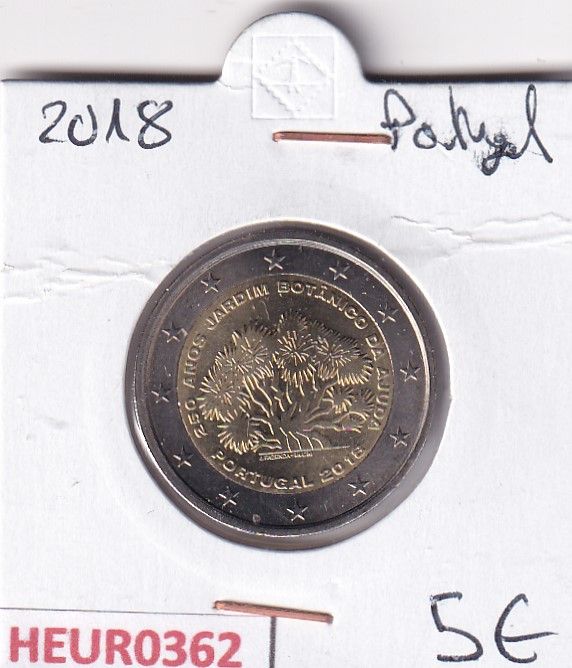 imagen-13-31300.jpg HEUR0362 MONEDA PORTUGAL 2 EUROS 2018 (Jardín botánico de Ajuda) - Imagen 1