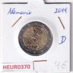 HEUR0370 MONEDA ALEMANIA 2 EUROS 2019 Letra D (Caida del muro de Berlín)