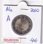 HEUR0399 MONEDA ALEMANIA 2 EUROS 2020 Letra A (Genuflexión Varsovia)