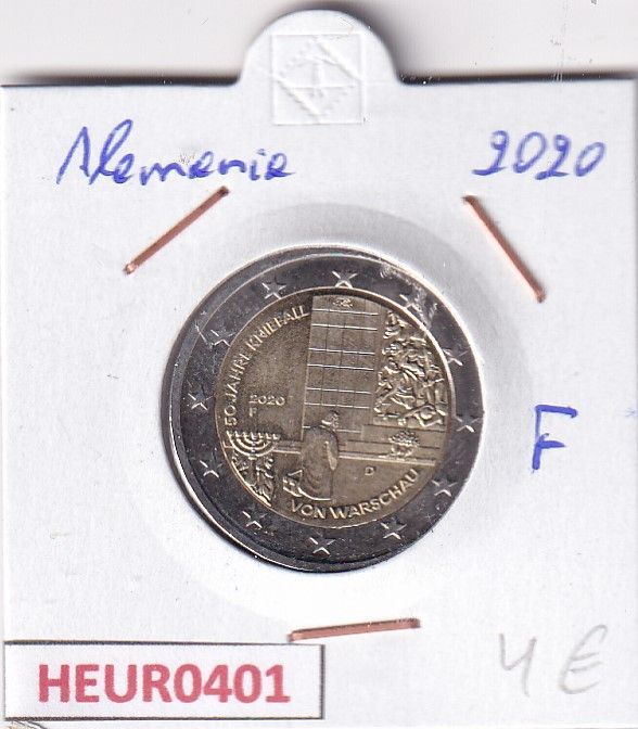 imagen-13-31335.jpg HEUR0401 MONEDA ALEMANIA 2 EUROS 2020 Letra F (Genuflexión Varsovia) - Imagen 1