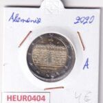 HEUR0404 MONEDA ALEMANIA 2 EUROS 2020 Letra A (Palacio Potsdam)