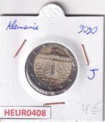 HEUR0408 MONEDA ALEMANIA 2 EUROS 2020 Letra J (Palacio Potsdam)