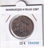 CR4260 MONEDA MARRUECOS 4 FELUS 1287