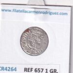 CR4264 MONEDA POLONIA 1/24 THALER 1587-1632 PLATA