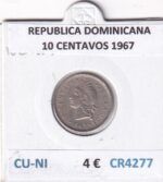 CR4277 MONEDA REPUBLICA DOMINICANA 10 CENTAVOS 1967 CU-NI