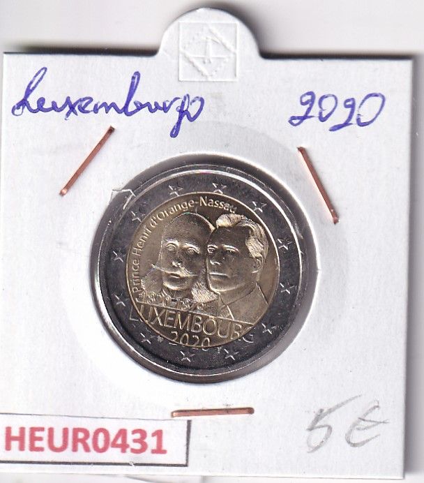 imagen-13-31404.jpg HEUR0431 MONEDA LUXEMBURGO 2 EUROS 2020 (Príncipe Enrique) - Imagen 1