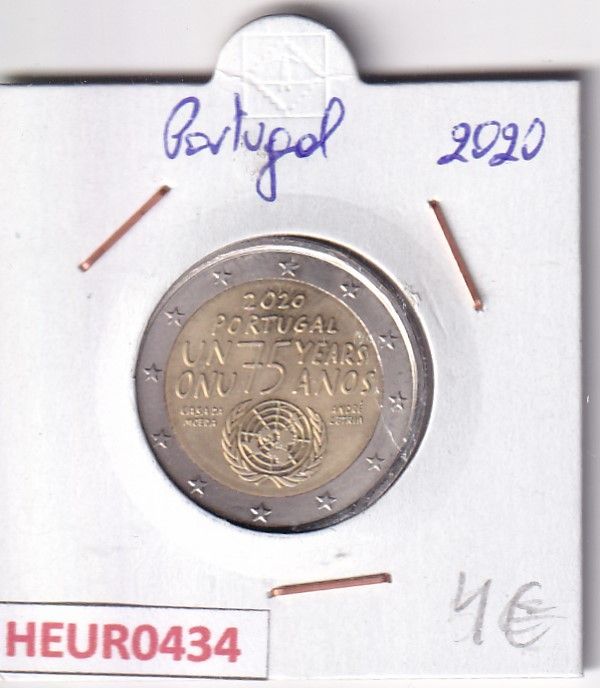 imagen-13-31407.jpg HEUR0434 MONEDA PORTUGAL 2 EUROS 2020 (75 años de la ONU) - Imagen 1