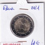 HEUR0448 MONEDA ESTONIA 2 EUROS 2021 (El lobo)