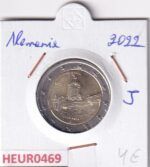 HEUR0469 MONEDA ALEMANIA 2 EUROS 2022 Letra J (Castillo de Wartburg)