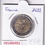 HEUR0492 MONEDA FRANCIA 2 EUROS 2022 (Jacques Chirac)