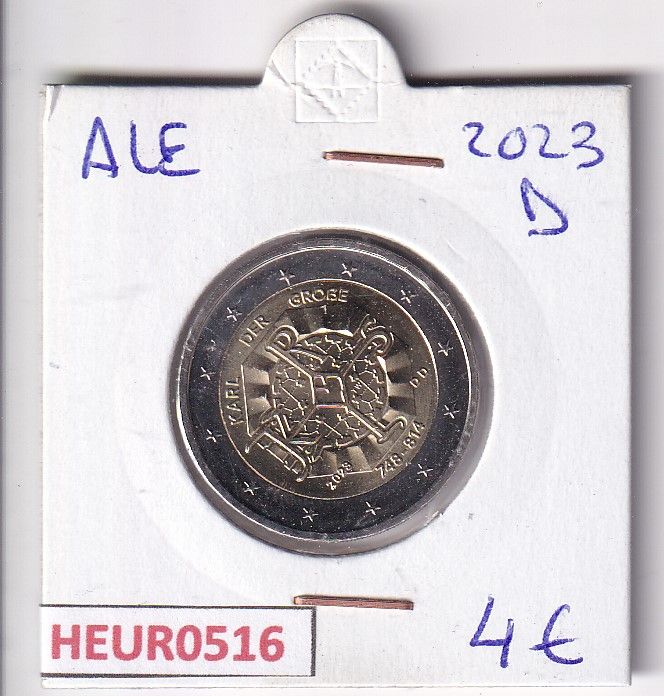 imagen-13-31486.jpg HEUR0516 MONEDA ALEMANIA 2 EUROS 2023 Letra D (Carlomagno) - Imagen 1