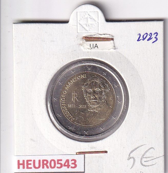 imagen-13-31510.jpg HEUR0543 MONEDA ITALIA 2 EUROS 2023 (Alessandro Manzoni) - Imagen 1
