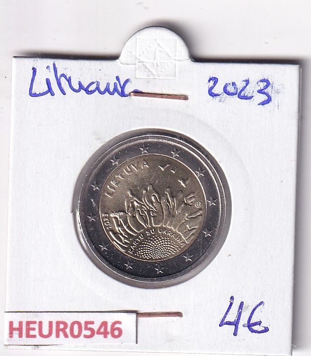 imagen-13-31513.jpg HEUR0546 MONEDA LITUANIA 2 EUROS 2023 (Juntos con Ucrania) - Imagen 1