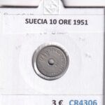 CR4306 MONEDA SUECIA 10 ORE 1951