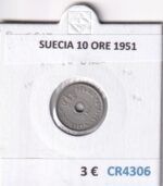 CR4306 MONEDA SUECIA 10 ORE 1951