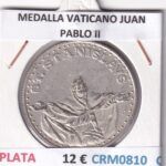 CRM0810 MEDALLA VATICANO JUAN PABLO II PLATA MBC
