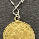 CREXP679 LLAVERO MONEDA REPRODUCCION UN PESO ARGENTINA 1954
