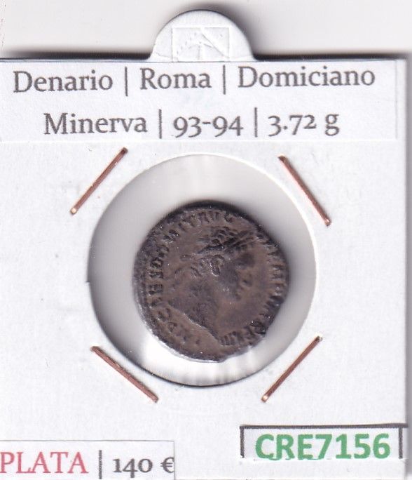 imagen-13-31642.jpg CRE7156 MONEDA DENARIO ROMA DOMICIANO MINERVA 93-94 (DESCRIP. EN FOTOS) - Imagen 1