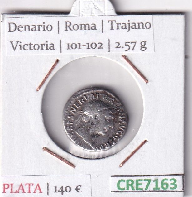 imagen-13-31649.jpg CRE7163 MONEDA DENARIO ROMA TRAJANO VICTORIA 101-102 (DESCRIP. EN FOTOS) - Imagen 1