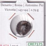 CRE7175 MONEDA DENARIO ROMA ANTONINO PIO VICTORIA 143-144 (DESCRIP. EN FOTOS)