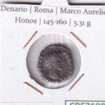 CRE7180 MONEDA DENARIO ROMA MARCO AURELIO HONOS 140-144 (DESCRIP. EN FOTOS)