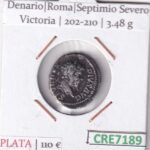 CRE7189 MONEDA DENARIO ROMA SEPTIMIO SEVERO VICTORIA 202-210