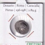 CRE7190 MONEDA DENARIO ROMA CARACALLA PIETAS 196-198 (DESCRIP. EN FOTOS)