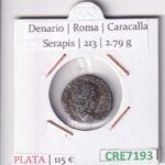CRE7193 MONEDA DENARIO ROMA CARACALLA SERAPIS 213 (DESCRIP. EN FOTOS)