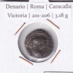 CRE7195 MONEDA DENARIO ROMA CARACALLA VICTORIA 201-206 (DESCRIP. EN FOTOS)