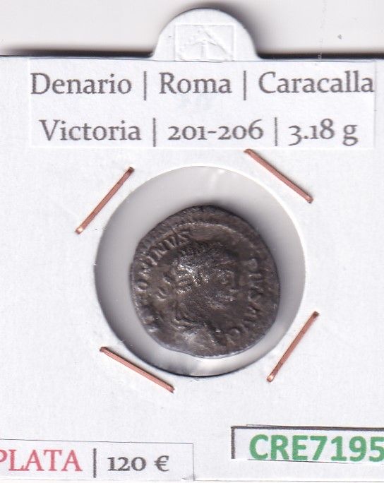 imagen-13-31681.jpg CRE7195 MONEDA DENARIO ROMA CARACALLA VICTORIA 201-206 (DESCRIP. EN FOTOS) - Imagen 1