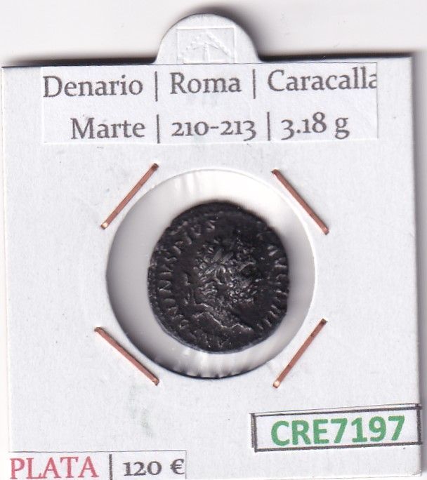 imagen-13-31683.jpg CRE7197 MONEDA DENARIO ROMA CARACALLA MARTE 210-213 (DESCRIP. EN FOTOS) - Imagen 1