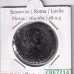 CRE7214 MONEDA SESTERCIO ROMA LUCILA PIETAS 164-169 (DESCRIP. EN FOTOS)