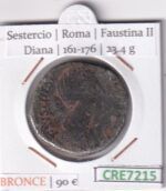CRE7215 MONEDA SESTERCIO ROMA FAUSTINA II DIANA 161-176 (DESCRIP. EN FOTOS)