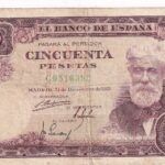 CRBS2710 BILLETE ESPAÑA 50 PESETAS 1951 SERIE C BC