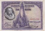 CRBS2711 BILLETE ESPAÑA 100 PESETAS 1928 SERIE A MBC