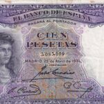 CRBS2712 BILLETE ESPAÑA 100 PESETAS 1931 SIN SERIE MBC