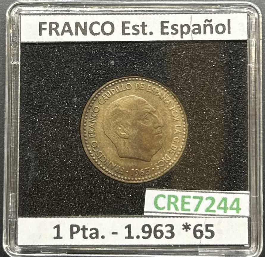 imagen-13-31832.jpg CRE7244 MONEDA ESPAÑA ESTADO ESPAÑOL 1 PESETA 1953 *65 - Imagen 1
