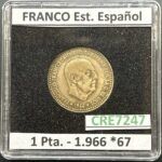 CRE7247 MONEDA ESPAÑA ESTADO ESPAÑOL 1 PESETA 1966 *67
