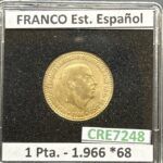 CRE7248 MONEDA ESPAÑA ESTADO ESPAÑOL 1 PESETA 1966 *68