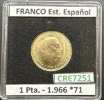 CRE7251 MONEDA ESPAÑA ESTADO ESPAÑOL 1 PESETA 1966 *71