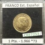 CRE7253 MONEDA ESPAÑA ESTADO ESPAÑOL 1 PESETA 1966 *73