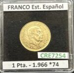 CRE7254 MONEDA ESPAÑA ESTADO ESPAÑOL 1 PESETA 1966 *74