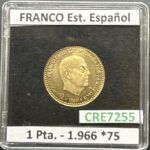 CRE7255 MONEDA ESPAÑA ESTADO ESPAÑOL 1 PESETA 1966 *75