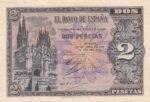 CRBS2720 BILLETE ESPAÑA 2 PESETAS 1938 SERIE C SIN CIRCULAR