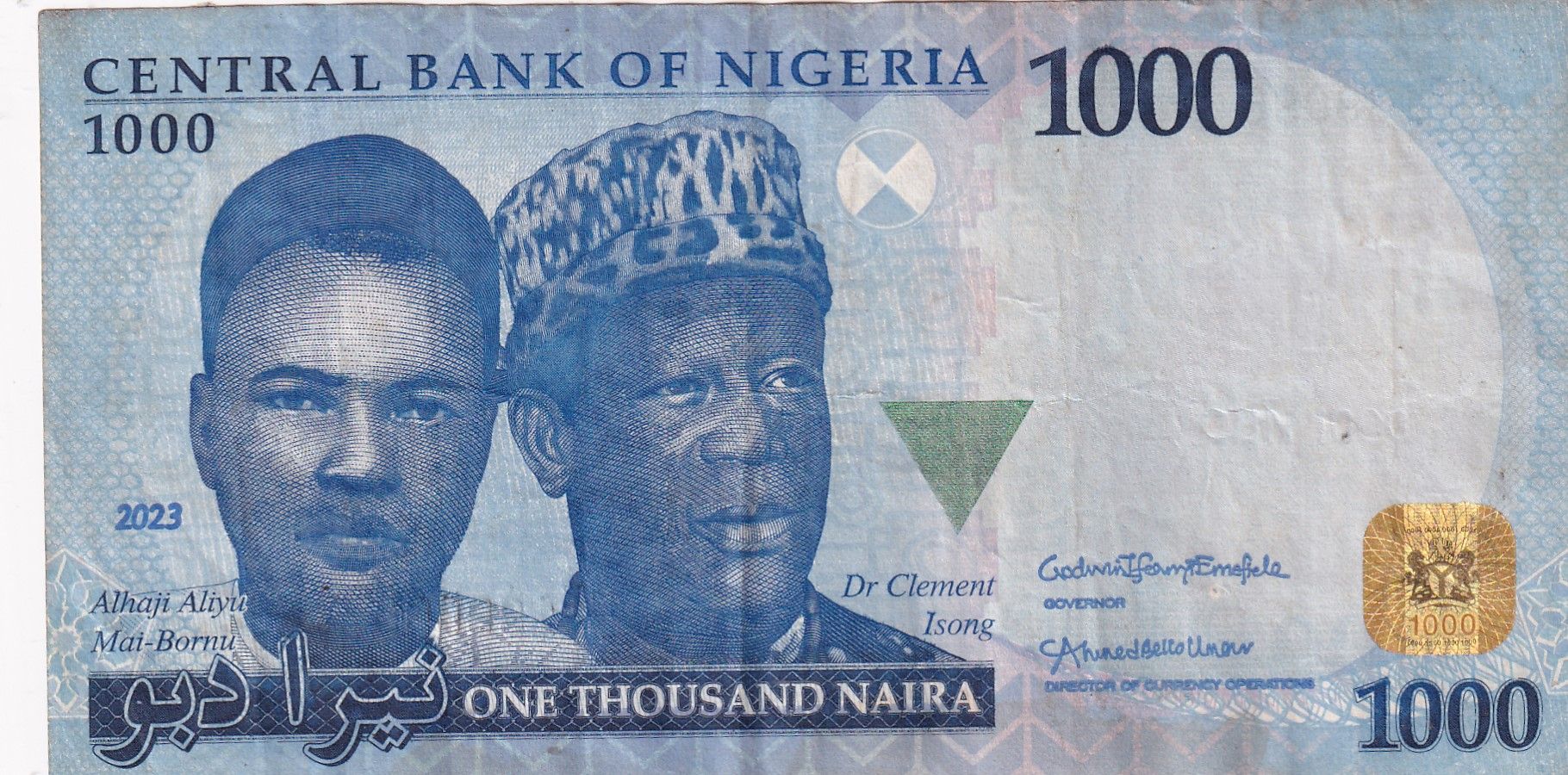 imagen-13-31866.jpg CRBX1816 BILLETE ANGOLA 1000 NAIRA 2023 BC - Imagen 1