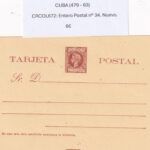 CRCOL672 CUBA ENTERO POSTAL Nº 34 (VER DESCRIPCION EN FOTO)