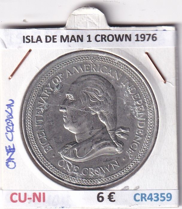 imagen-13-31971.jpg CR4359 MONEDA ISLA DE MAN 1 CROWN 1976 CU-NI - Imagen 1