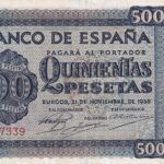 CRBS2732 BILLETE ESPAÑA 500 PESETAS 1936 SERIE A RESTAURADO